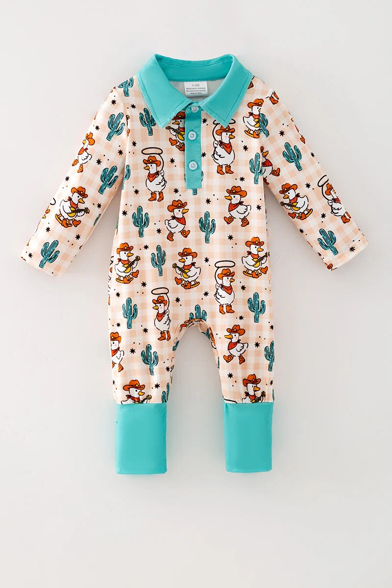 Duck Western Baby Romper