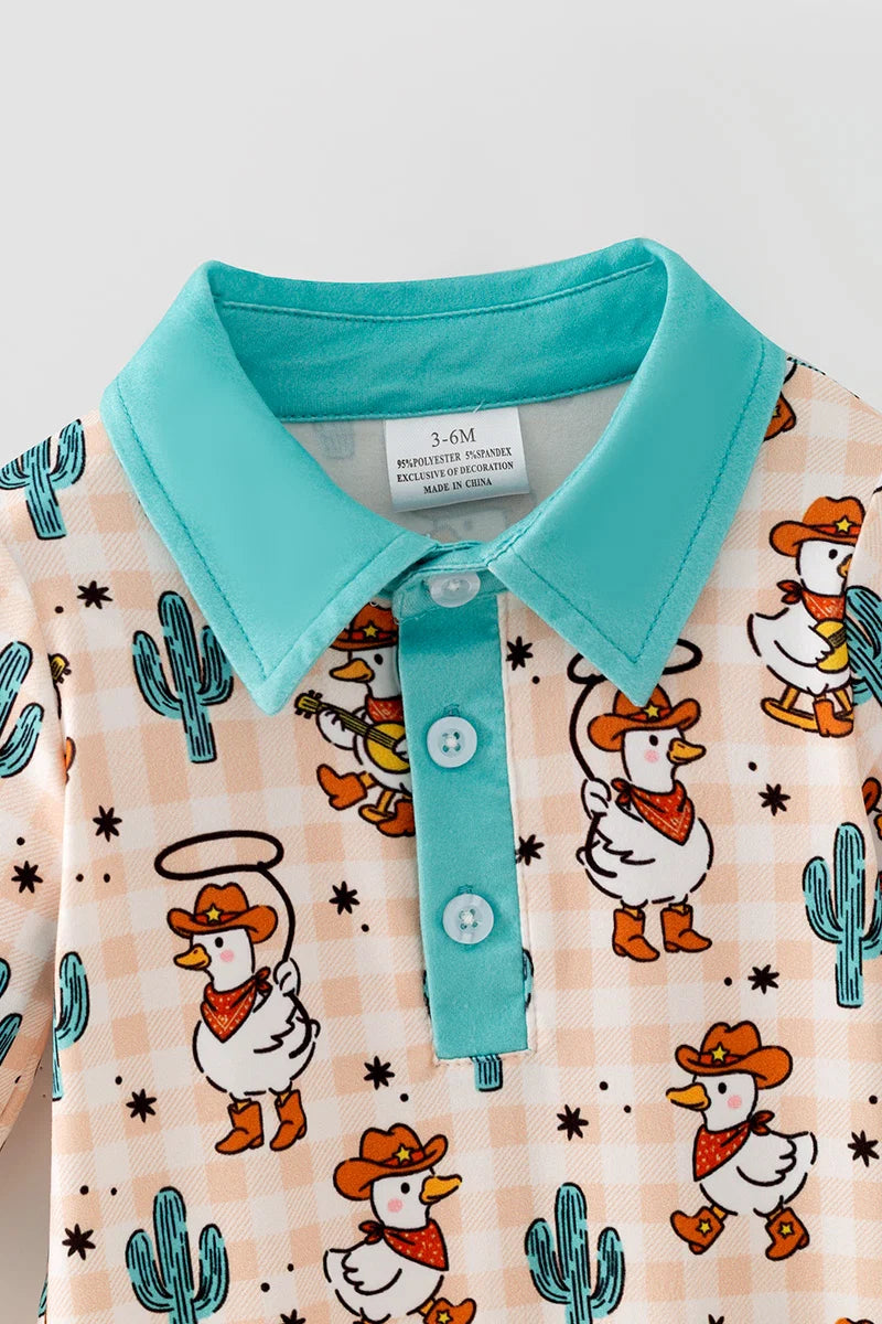 Duck Western Baby Romper