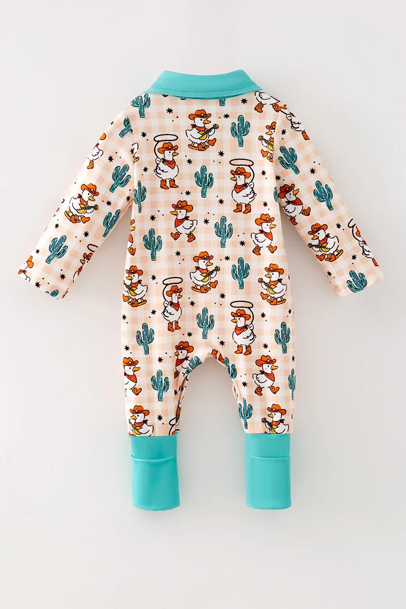 Duck Western Baby Romper