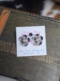 Western Bling Flower Earrings
