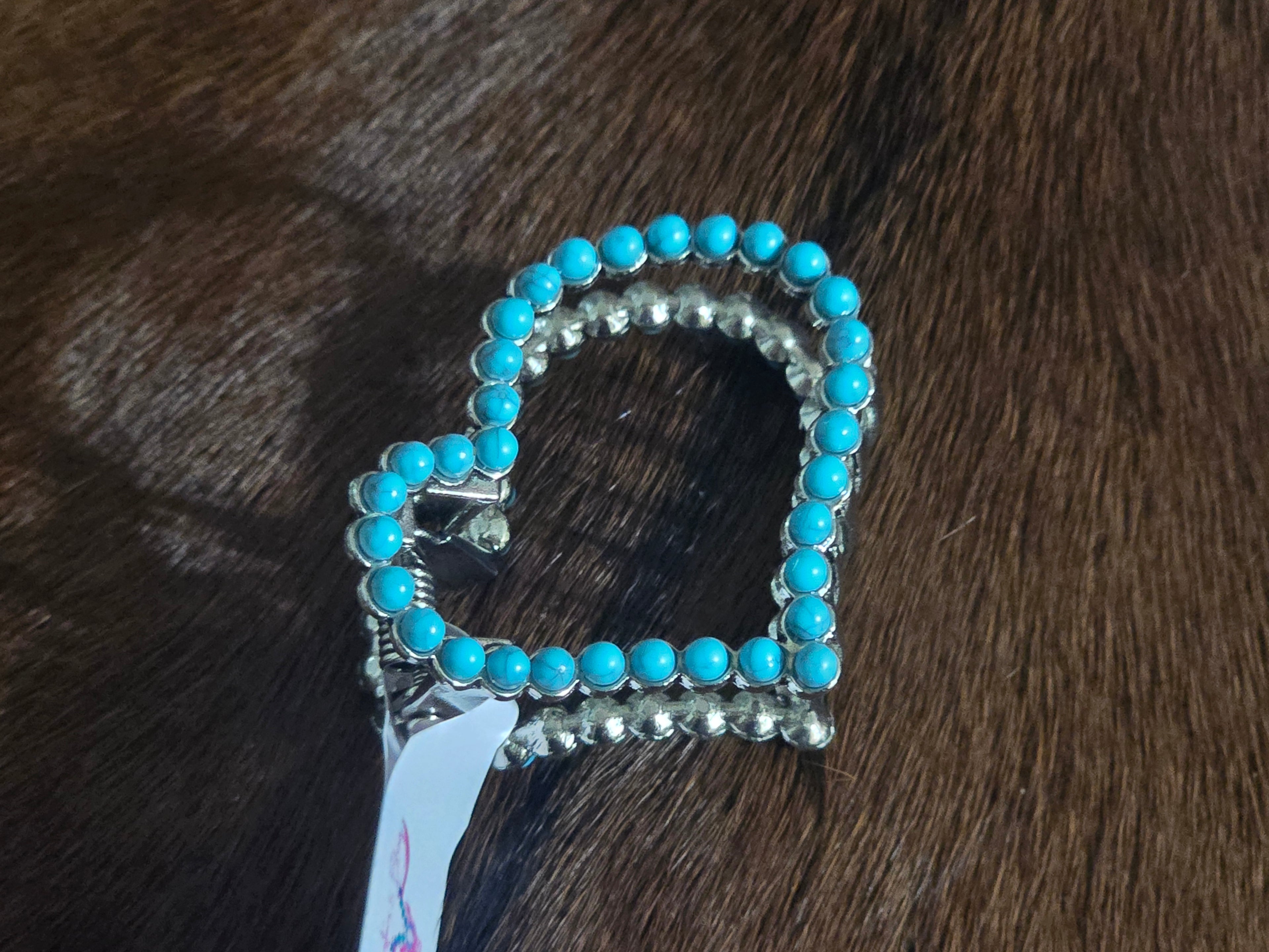 Faux Turquoise Hair Clip