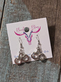 Western Folded Snaffle Bit Earrings