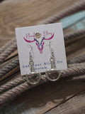 Western Shiny Half Snaffle Earrings