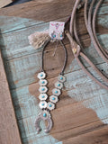 Western Inspired Squash Blossom Necklace and Earrings