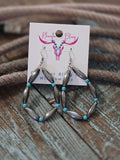 Western Beaded Teardrop Earrings