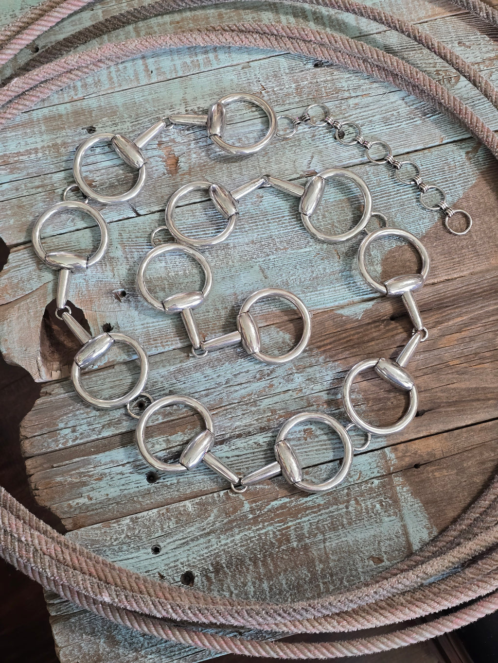 Western Horse Bit Concho Belt