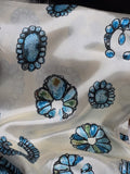 Western Turquoise Stones Scarf