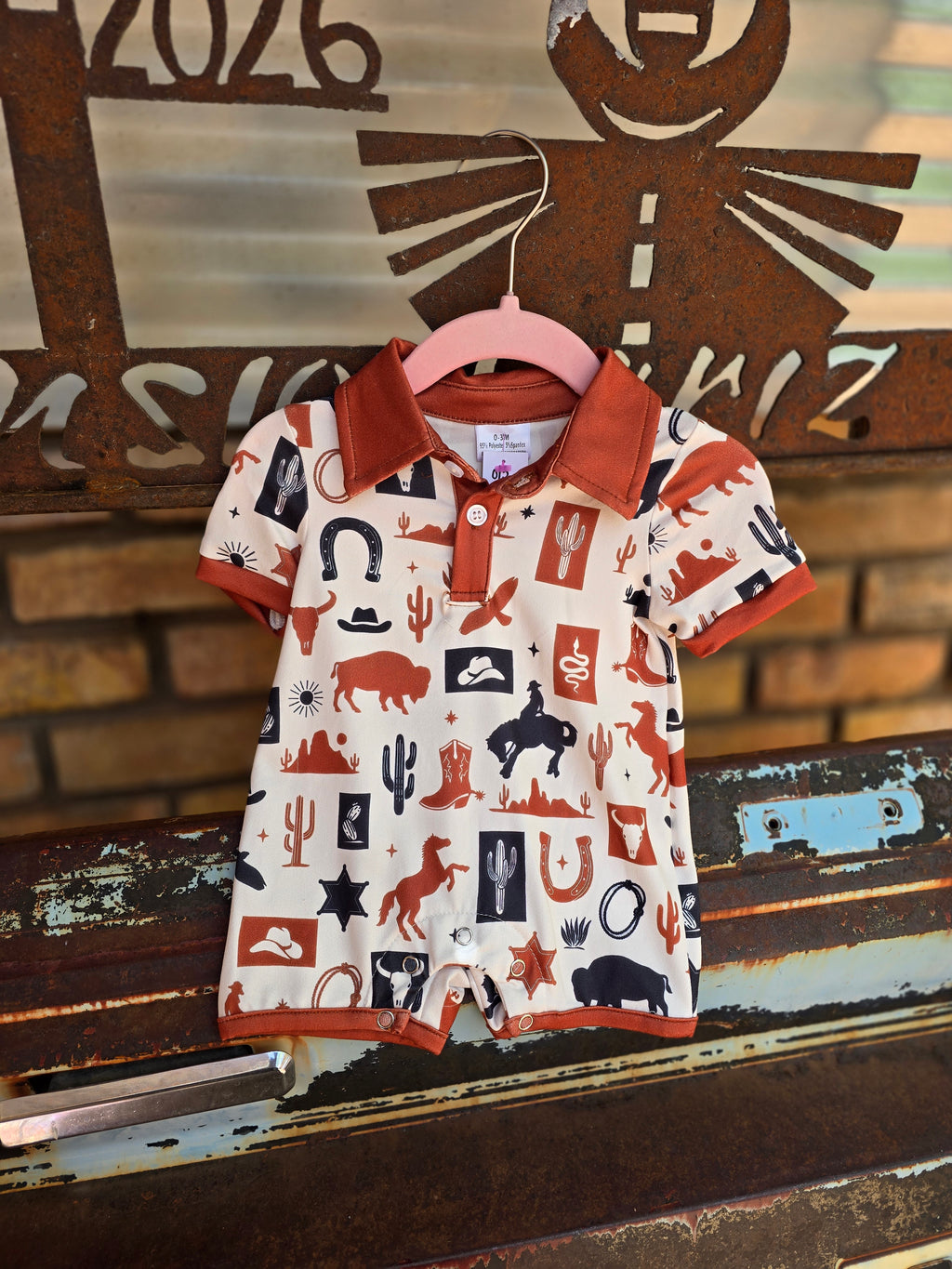 Western Baby Multi-Printed Romper