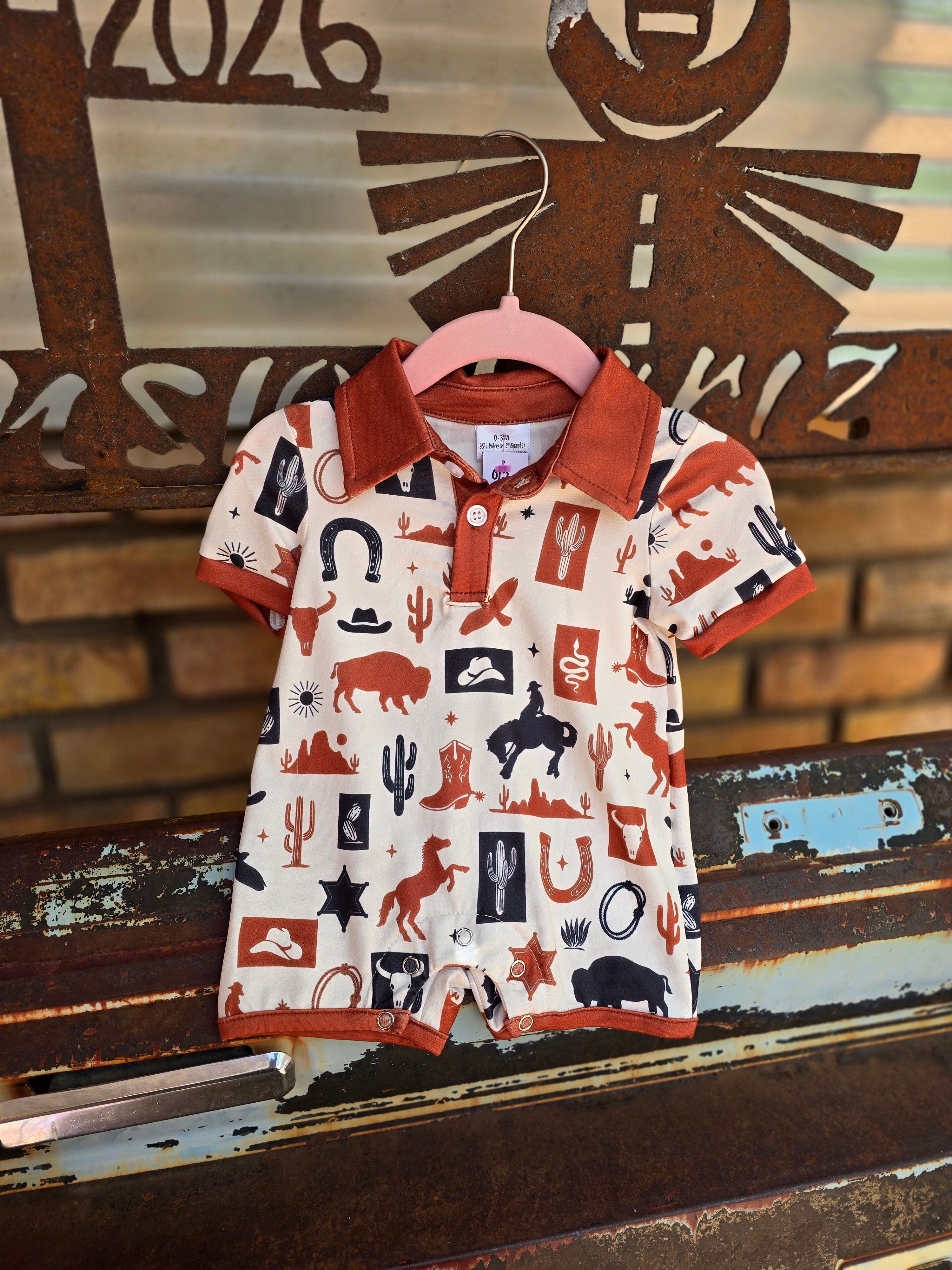 Western Baby Multi-Printed Romper
