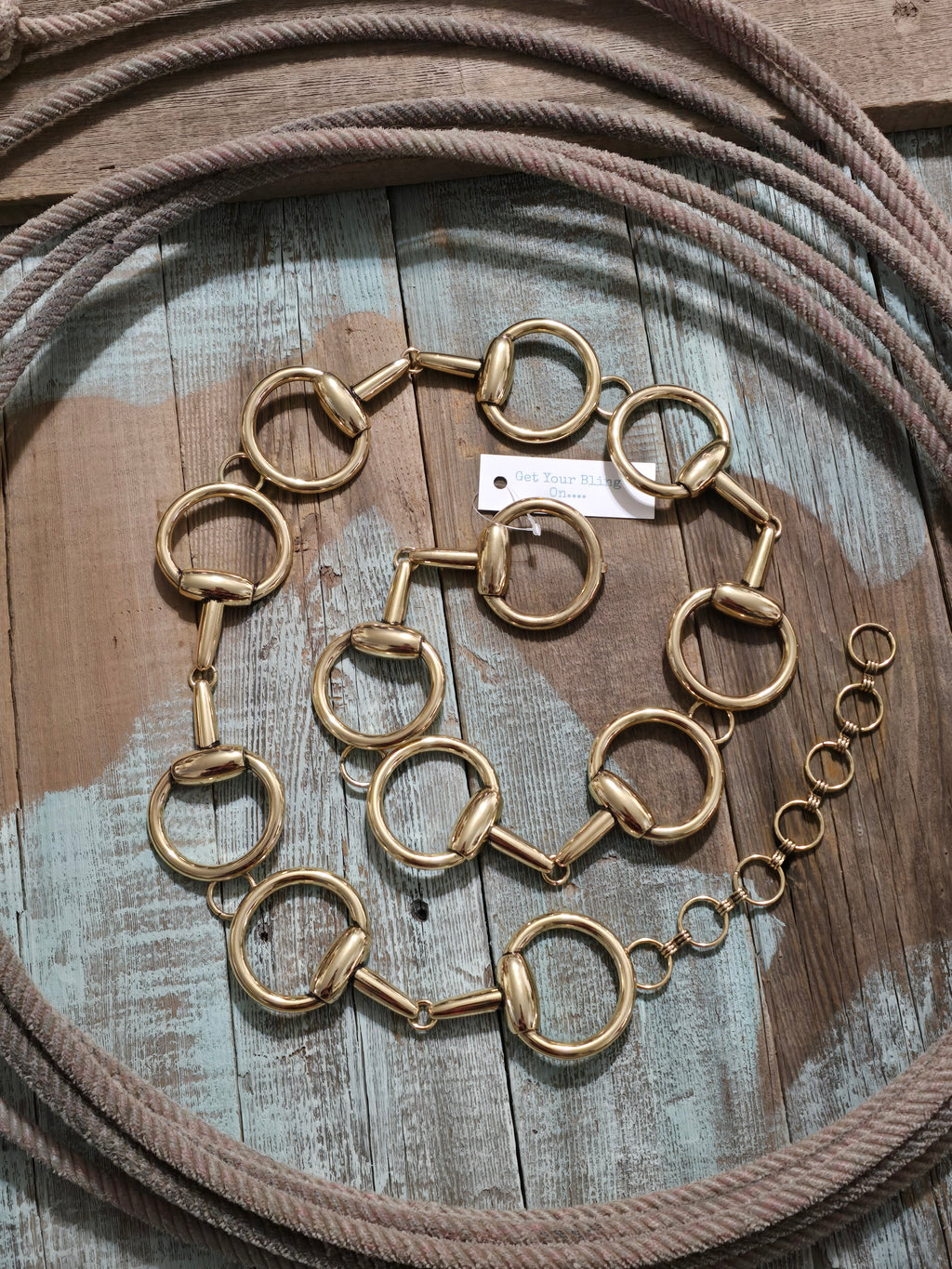Western Horse Bit Concho Belt