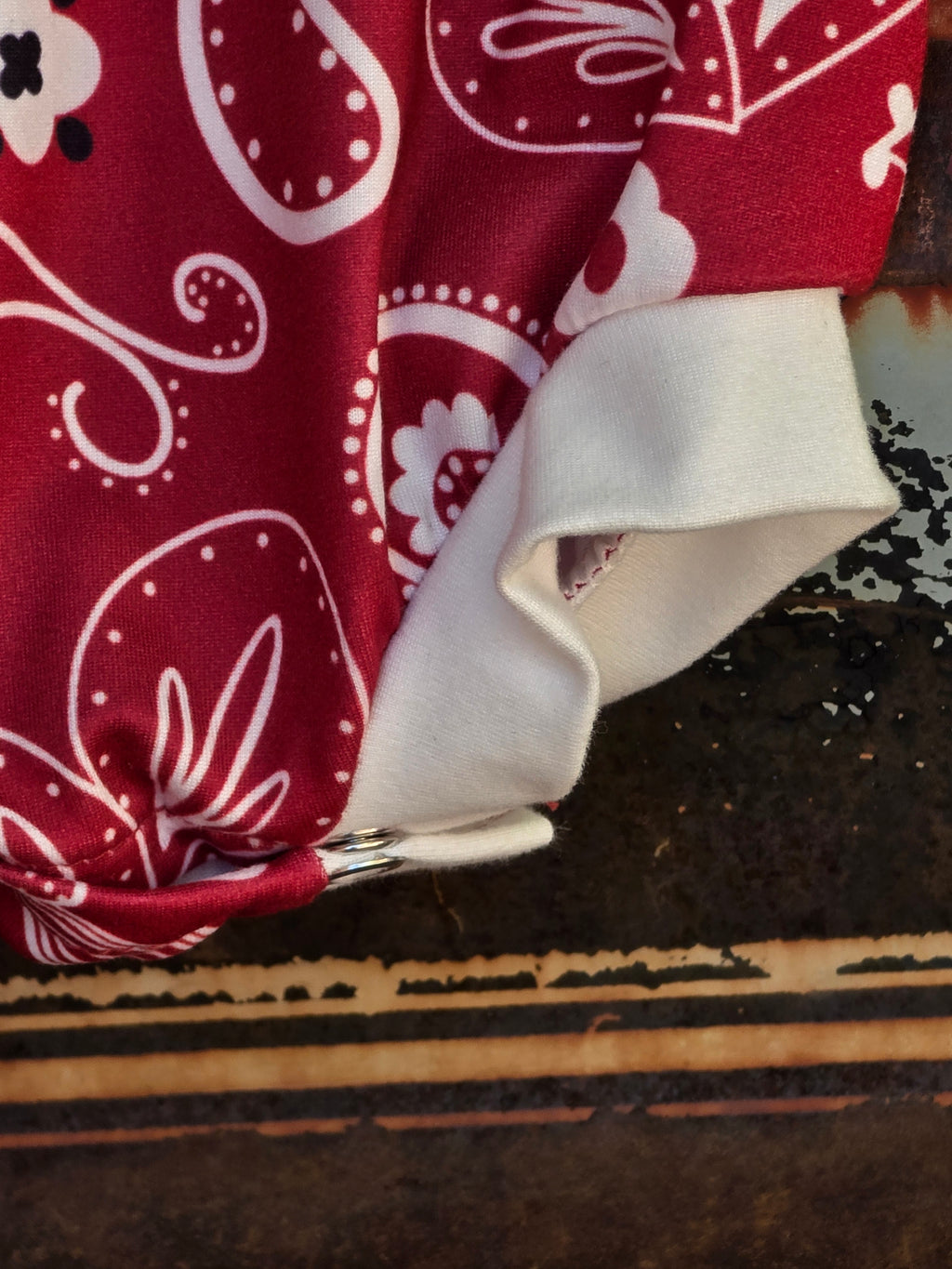 Red Bandana Print Romper