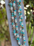 Two Strand Beaded Turquoise Necklace