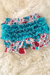 Turquoise Bow Ruffle, Western Swing Set