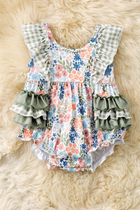 Floral Ruffle Romper