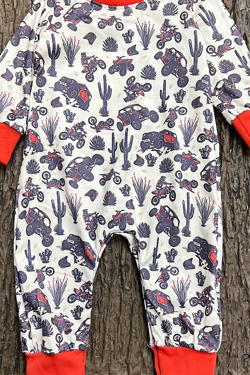 Off Road Western Baby Romper